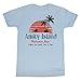 Jaws Amity Island Welcomes You Light Blue Adult T-Shirt Tee