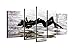 Ode-Rin Art - 100% Hand Painted Sleeping Women 5 Pieces Wall Art Charming Lady Framed Painting for Bedroom Home Decorations, Ready to Hang - (10