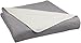AmazonBasics Reversible Fleece Blanket - Full/Queen, Grey/Cream