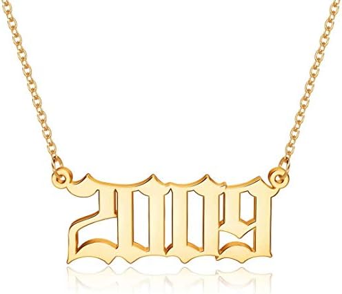Number Pendant Necklace Jewelry Gifts 