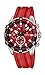 Festina Unisex F16604/4 Red Plastic Quartz Watch with Red Dial