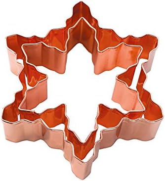 Copper Snowflake Cookie Cutter, set of 2