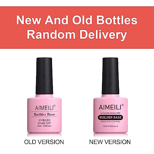 AIMEILI Clear Building Nail Gel Hema Free Builder Base for Nail Repair Nails Extension Nail Strengthen, No Need Slip Solution Quick Extension Gel - Image 10