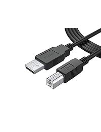 Pwr+ - Cable USB-2.0 de alta velocidad tipo A a tipo B para interfaz de audio 6 ft