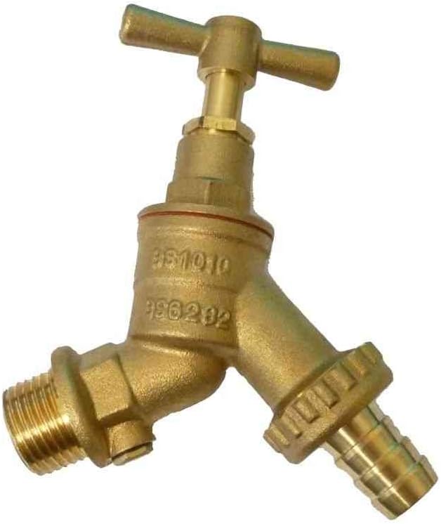 Hose Union Bib Tap with Double Check Valve 1/2" DZR Amazon.co.uk