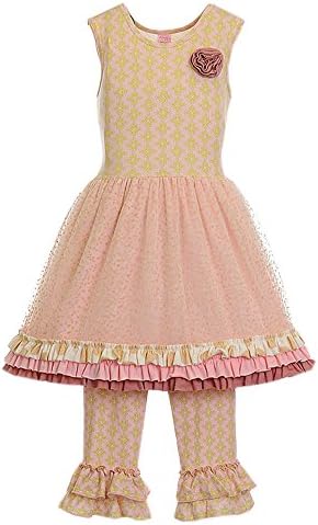 Giggle Moon Little Girls' Ruth Fruits of the Spirit Tutu Dress 6X Tan