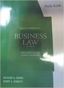 Study Guide For Mann Roberts Smith And Roberson S