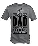 T Shirt Village Mens Cycling Dad , Like Normal Dad except much Cooler T Shirt