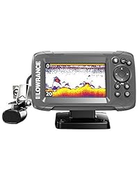 Lowrance HOOK2 4X   Buscador de peces de 4.0 in con chirp sonar y esquimador de bala transductor