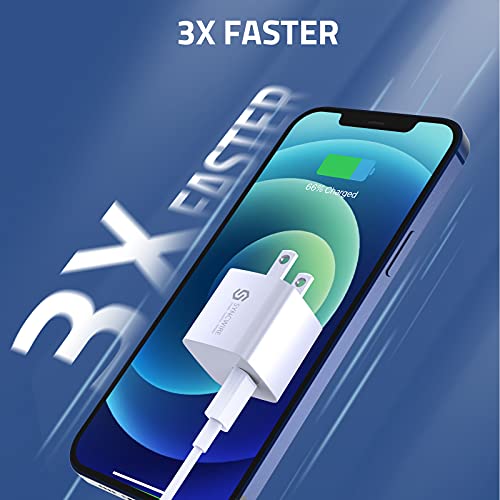 Syncwire 20W USB C Charger, Ultra Compact PD 3.0 Fast Charger Block USB C Wall Charger Type-C Power Delivery USB-C Power Adapter Compatible for iPhone 13/13 Pro/13 mini/13 Pro Max/12/12 Pro/12 Pro Max