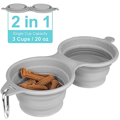 LumoLeaf Collapsible Dog Bowl, Extra Large Dog Travel Bowl,Foldable Expandable Cup Dish for Pet