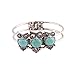 Gillberry Bohemian Style Retro Cute Owl Plating Lady Bracelet With Turquoise (Blue)