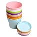 KINGLAKE 8 Pcs 4" Plastic Plant Flower Seedlings Nursery Pot/Pots Planter Colorful Flower Plant Container Seed Starting Pots with Pallet,8 Colors primary