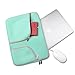 Ivencase 13-Inch Neoprene Laptop Sleeve with Zipper & Built-in 2 Pockets, Hot teal