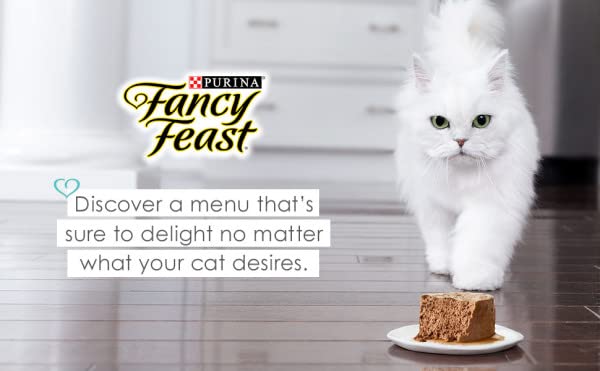 FANCY FEAST DELIGHTS GRILLED WHITEFISH & CHEDDAR CHEESE FEAST IN GRAVY CANNED CAT FOOD 3 OUNCE (PACK OF 12)