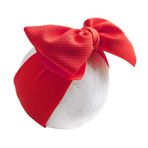 8Pcs Baby Girl Headbands Wide Hair Band Turban Knotted Toddler Hairband Super Soft and Stretchy big bowknot Hair Wrap for 2-8 years Little Girls