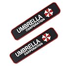 2PCS UMBRELLA CORPORATION Patch Tactical PVC Patches collection Combat Velcro armband Rubber Badge