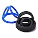 cob Silicone Cock Ring Set Erection Enhancing Penis Ring (3 Blue + 3 Black)