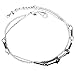Bestjybt Little Star Silver Plated Chain Ankle Bracelet Barefoot Sandal Beach Foot Jewelry