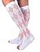Doc Miller Toeless Compression Socks Women & Men – Open Toe, 20-30mmHg, Knee-High, Lightweight, Calf Support, Shin Splints, Varicose Veins Comfort, 1 Pair, Argyle