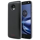 TUMI Wireless Charging 2200 mAh Power Pack Moto Mod for Moto Z - Metallic Black (Certified Refurbished)