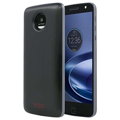 TUMI Wireless Charging 2200 mAh Power Pack Moto Mod for Moto Z - Metallic Black (Certified Refurbished)