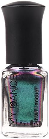 YUAN Chameleon Effect Nail Powder No Polish Foil Nails Art Glitter Assorted Multicolor Pretty Shiny Mirror Glitter