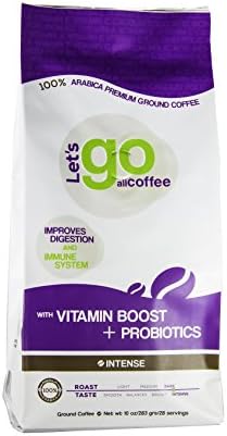 LET'S GO ALL COFFEE " INTENSE " WITH PROBIOTICS AND VITAMINS
