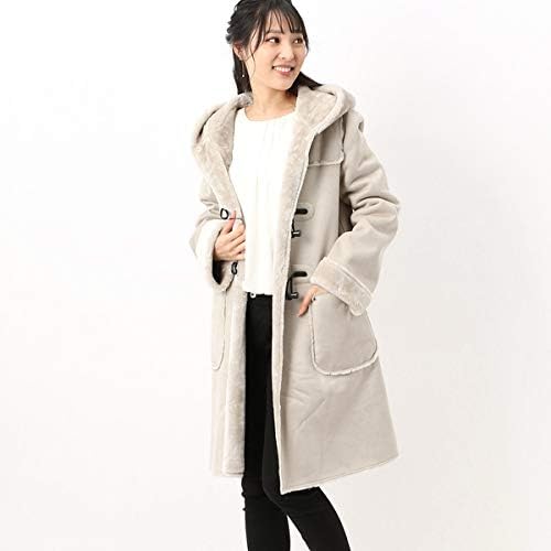 クレ デ ゾーン フェイクムートンダッフルコート グレージュ M コート ジャケット 通販 Amazon