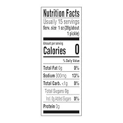 Amazon Saver, Kosher Baby Whole Dill Pickles, 24 Fl