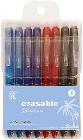 Erasable Pens, Fine Point, Assorted Color Inks, 8-Pack (4 color)