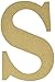 MPI MDF Classic Font Wood Letters and Numbers, 9.5-Inch, Letter-S
