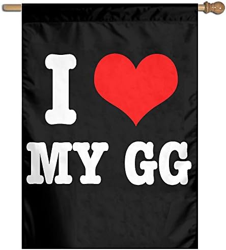I Love My GG Garden Flag&amp;Decorative Flag For Wedding Home Outdoor Garden&amp;Anniversary Home Outdoor Garden Decor 27"x37"