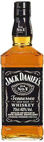 Jack Daniel's Old No. 7 - Tennessee Whiskey - Karamell, Vanille und Noten von Eichenholz - 0.7L/ 40% Vol. Bourbon Whisky