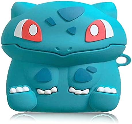 AirPods pro Case Soft Silicone Shockproof Cover for Apple Airpods pro,Bulbasaur Pokémon Go Bag Pendant Decor Keychain Airpod pro Case (Bulbasaur)