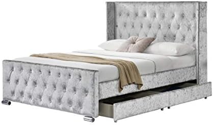 Limitless Home Luxurious Designer Elizabeth Wingback Double Bed