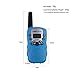 Zomei T388 2Pcs Mini Walkie Talkie 3-5KM Range 22-Channel FRS/GMRS UHF Two-Way Radios Coloful Walkie-Talkie For Kids(Blue)