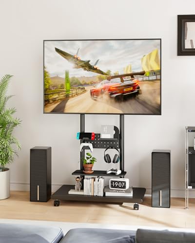 ECOTINY TV Stand for 50 to 90 Inch TV - Black