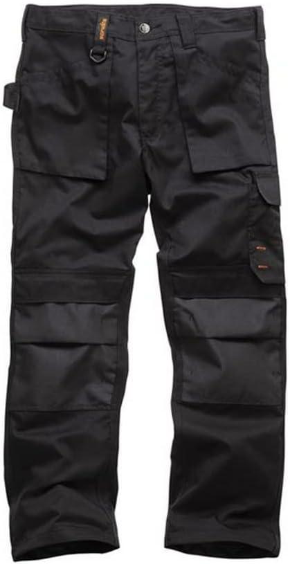 Scruffs Men's Worker Trousers Black 34W Short UK Workwear