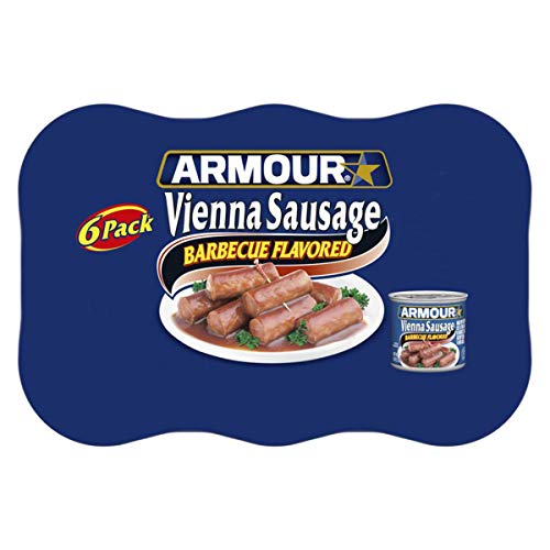 Armour Star Vienna Sausage, Barbecue Flavored, Canned Sausage, 4.6 oz