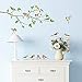 DECOWALL DWL-1804N Garden Birds on Tree Branch Kids Wall Stickers Wall Decals Peel and Stick Removable Wall Stickers for Kids Nursery Bedroom Living Room décor
