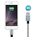 Frieso 2pcs 6ft 1pcs 10ft Nylon Braided 8pin to USB Charge and Sync Cable for iPhone 7/7 plus/SE/6/6s/6 plus/6s plus,5c/5s/5,iPad Air/Mini,iPod Nano/Touch(Gray and White).