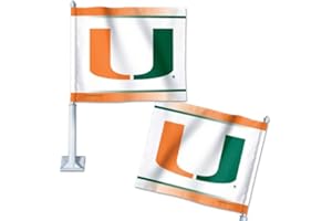 Miami (Fla.) WinCraft NCAA Car Flag