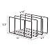 STORAGE MANIAC 2-Pack Kitchen Bakeware Organizer, Multifunctional Pot Lid Holder with Divider for Dinnerware, Cookware, Cutting Boards, Plate, Pan Lids, Cabinet Pantry Container, Tray Rack, Square