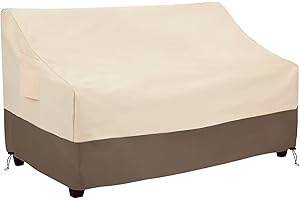 Roastove Heavy Duty Patio Sofa Cover,Waterproof 3-Seater Outdoor Sofa Cover,Lawn Patio Furniture Covers with Air Vent and Han