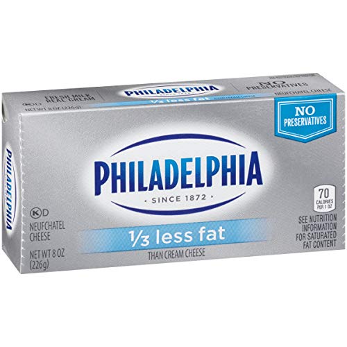 2 Philadelphia+Cream+Cheese+Neufchatel+Less