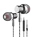 Fxexblin Earbuds Earphones with Microphone Sterero in-Ear Earphone Wired Noise Isolating Headphones Compatible with iPhone iPod iPad Samsung Android Smartphones Tablet Laptop 3.5mm Jack