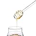 Mkono Honey and Syrup Dipper Stick Glass Honey Spoon for Honey Pot Jar Containers, 6 Inches