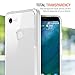 Trianium CLARIUM Series Case Designed for Google Pixel 3 (2018) Premium Clear Hybrid Cover with Shock Absorption TPU & PC Back Reinforced Rigid Corner Cushion/Scratch Resistant - Clear
