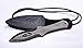 Toferner Hand Forged Sports Knife Markmanship with Leather Neck Case, Vintage Sports Knife with Sheath, Hardened Blade, Hand Made Craft, Gift Idea for Men (Black)